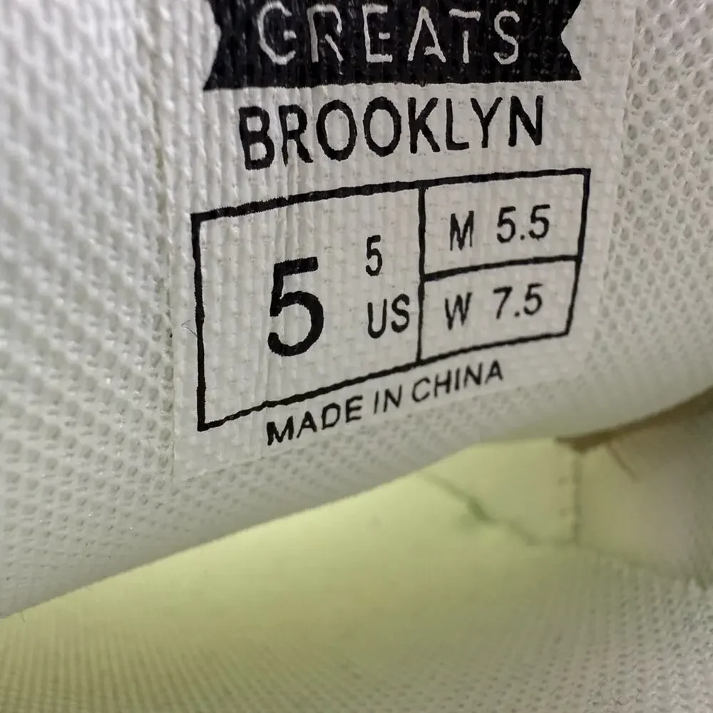 NWOB Greats Brooklyn McCarren Runners Cream Size Women 7.5 Men 5.5 Evereve